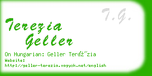 terezia geller business card